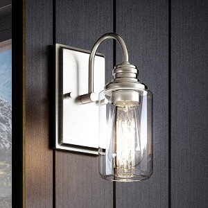 Urban Ambiance Luxury Vintage Wall Sconce 9.875''H x 4.5''W,  Brushed Nickel Finish,  Hedland Collection, UHP4060 - 1 of 4