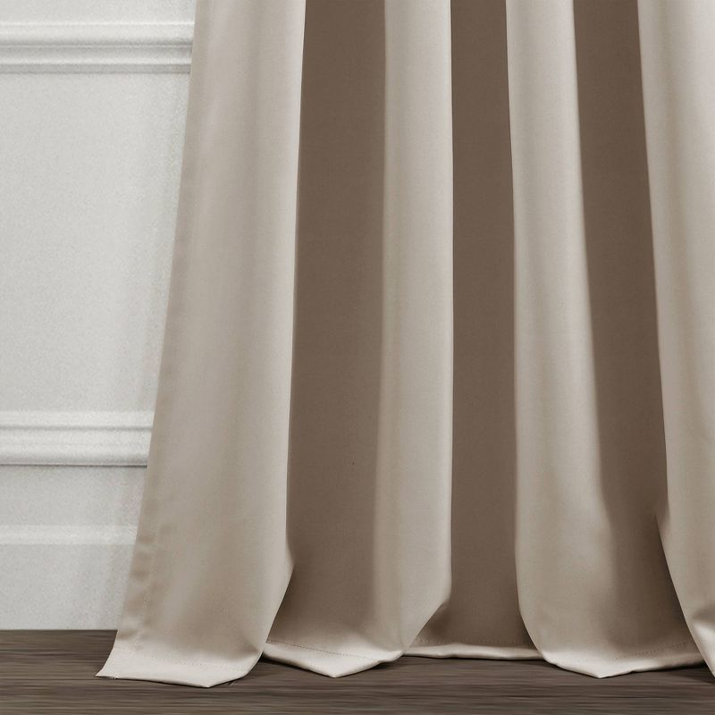 Set of 2 Insulated Rod Pocket Blackout Window Curtain Panels - Lush Décor, 4 of 9