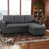 Yaheetech Reversible Sleeper Sectional Sofa with Chaise & Storage Bed - 2 of 4