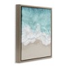 Stupell Industries Sea Foam on Sandy Beach Floating Frame Canvas Art - 2 of 4
