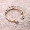 Women's Snowball Open Bangle Bracelet - Champayne Gold - 2 of 4