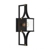 Savoy House Raeburn 1 - Light Wall Light in  Matte Black/Weathered Brushed Brass - 4 of 4