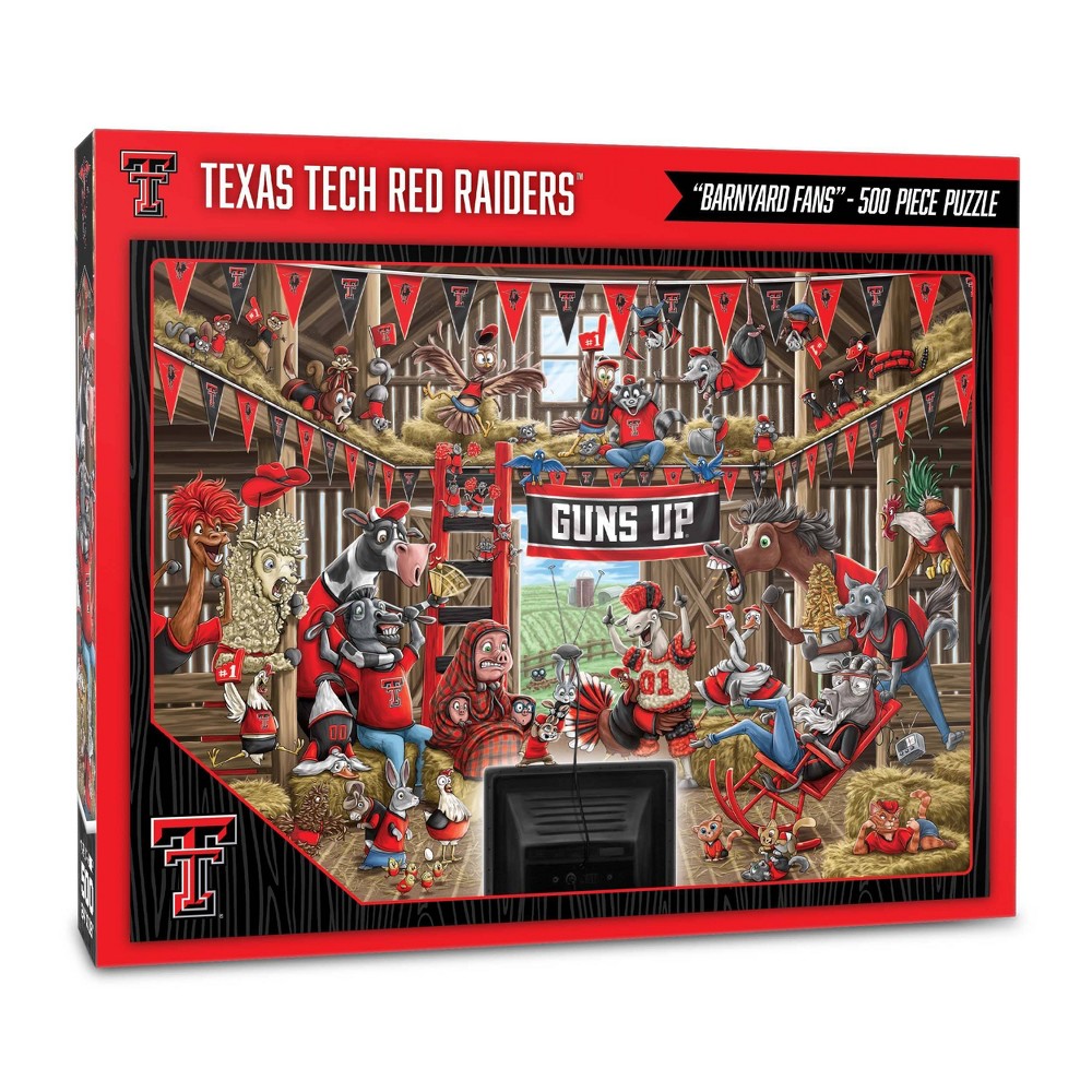 Photos - Jigsaw Puzzle / Mosaic NCAA Texas Tech Red Raiders Barnyard Fans 500pc Puzzle