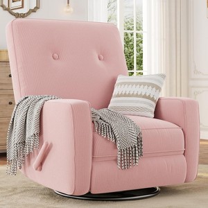 Swivel Rocker Recliner,Glider Recliner Nursery Chair for Adults,360°Swivel Glider Rocking Chair for Living Room - 1 of 4