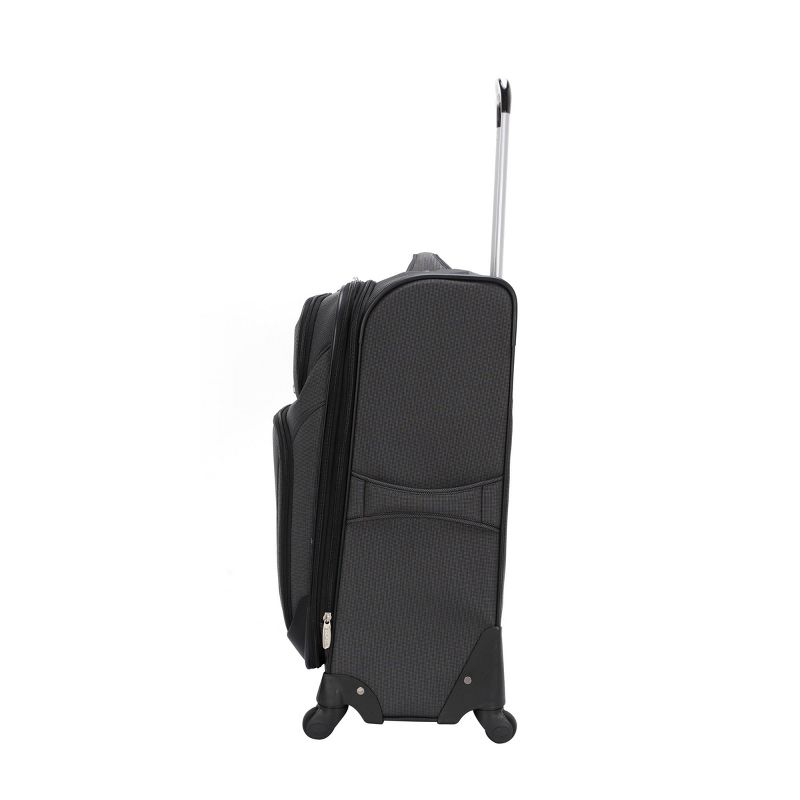 Skyline Softside Medium Checked Spinner Suitcase - Gray, 4 of 11