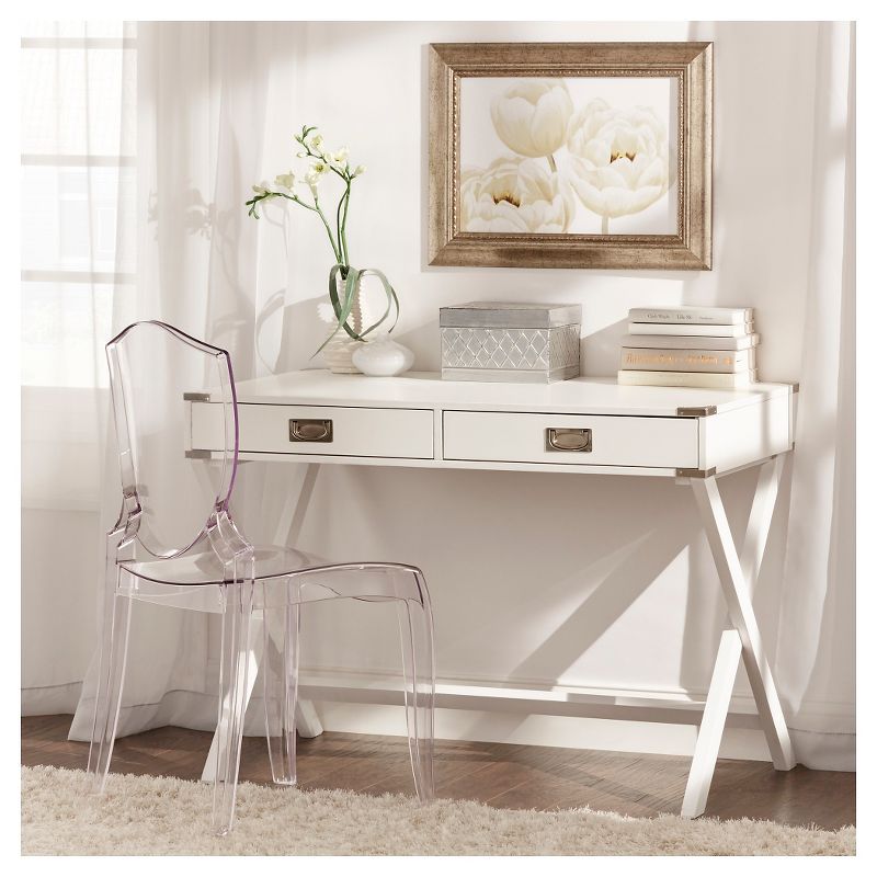 Kenton Wood Writing Desk with Drawers - Inspire Q, 4 of 11