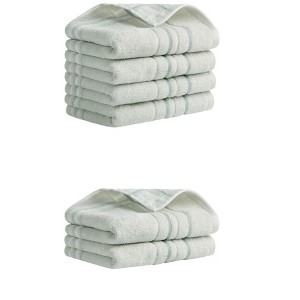 REGALWOVEN Soft Absorbent Striped Cotton Hand Towel Set Home Decor 13" x 29" - 1 of 4