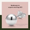 Sterling Silver Ball Stud Earrings: 2mm-10mm in Silver, Rose Gold or 14K Gold Plated - 4 of 4