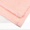 Unique Bargains Waffle Weave Pattern Soft Absorbent Cotton Bath Towel Classic Design 55.12''x27.56'' for Bathroom Shower 1Pc - 3 of 4