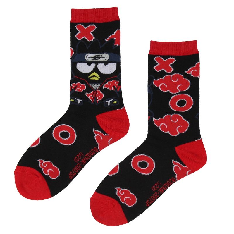 Naruto Shippuden X Hello Kitty And Friends Adult 3-Pack Crew Socks Multicoloured, 4 of 6