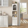 Tall Bathroom Storage Cabinet, Narrow Freestanding Cabinet, 3-Tier Adjustable Shelves - 4 of 4
