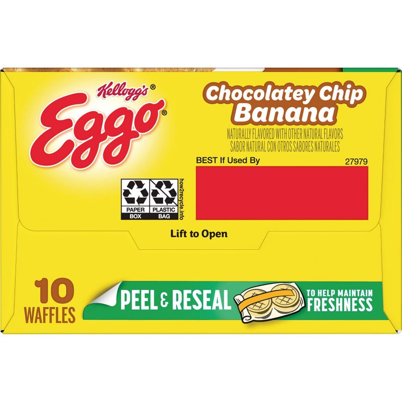 Eggo Chocolatey Chip Banana Frozen Waffles - 12.3oz/10ct, 6 of 7