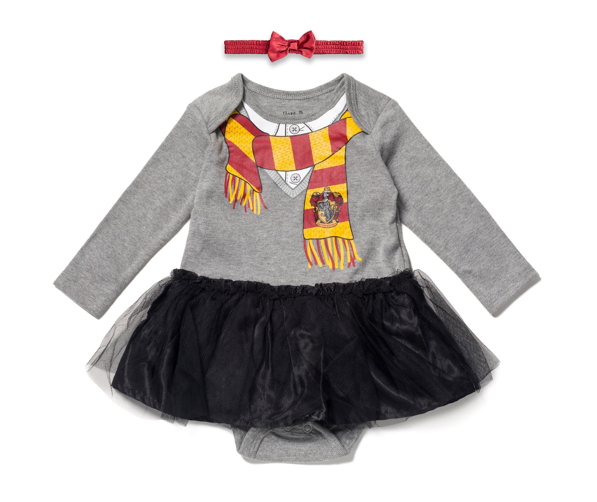 Harry Potter Gryffindor Hermione Baby Girls Cosplay Dress and Headband Newborn to Infant