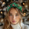 Wrapables Wide Knotted Headbands, Top Knot Headbands for Women and Girls, Holiday Green - 4 of 4