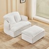 NicBex Couches for Living Room Recliner Single Seat Upholstered Lounge Chair Sofa Modern Design Accent Sofa with Ottoman - 2 of 4