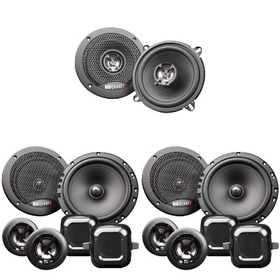 MB Quart Discus DS2-216 6.5 Inch Component Speakers with DK2-113 5.25 Inch Coax Speakers