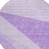 Lavender And Purple Geometric Washable Indoor Outdoor Area Rug - 4 of 4