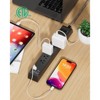 Itopfox 2 Pack Surge Protector Power Strip with 6 Outlets 4 USB Ports 5-Foot Extension Cord Flat Plug 900 Joules 15A Circuit Breaker Wall Mount - 3 of 4