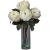 Nearly Natural Fancy Rose with Cylinder Vase Silk Flower Arrangement, Pink - 4 of 4