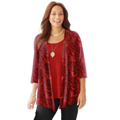 Catherines Cardigan And Tank One Piece Top