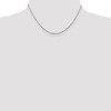 Black Bow Jewelry 2.25mm Sterling Silver Solid Flat Rope Chain Necklace - 2 of 4