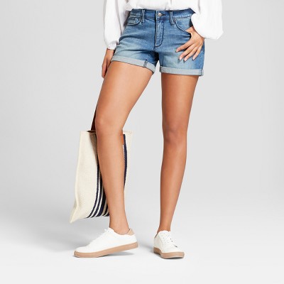 womens jean shorts target