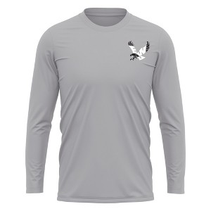 Eastern Washington University Adult Sport Long Sleeve Left Chest Logo, Athletic Heather - 1 of 4