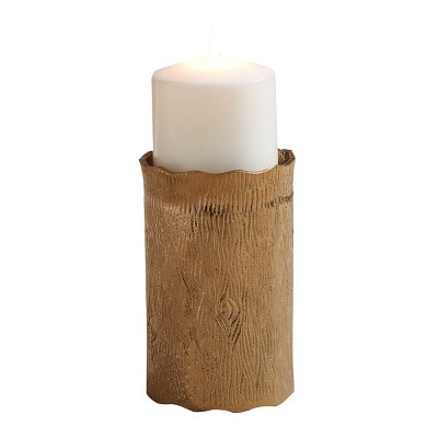 Split P Small Birch Pillar Candleholder Vase - Gold