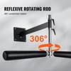 VEVOR Wall Mount Boxing Spinning Bar, Adjustable Punching Spinning Bar, Boxing Speed Trainer with Gloves, Black Reflex Boxing Bar - 3 of 4