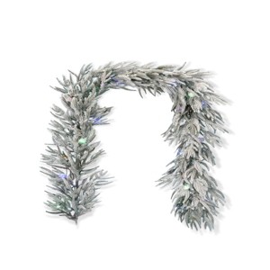 Christmas Frosted Acadia Garland - 1 of 4