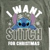 Men's - Lilo and Stitch - I Want A Stitch For Christmas Short Sleeve Graphic T-Shirt - 2 of 4