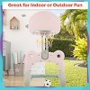 Hey Play Kid Basketball Hoop and Soccer Goal, Pink - 4 of 4