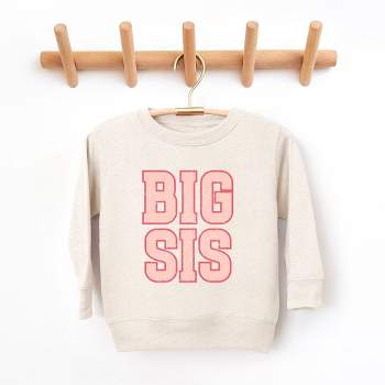 The Juniper Shop Big Sis Distressed Toddler Graphic Sweatshirt