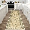 Washable Area Rug, Pastel Oriental Low-Pile Carpet, Stain-Resistant & Non-Slip Rug for Living Room, Bedroom, Dining Room, Kitchen - 2 of 4