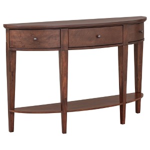 NicBex Curved Console Table with 3 Drawers and Open Storage Shelf Contemporary Side Table with Wood Frame for Entryway,Living Room - 1 of 4