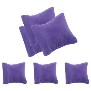 Unique Bargains Delicate Jewelry Storage Display Velvet Bracelet Watch Pillow 3.5"x3.1" 6 Pcs - 1 of 4