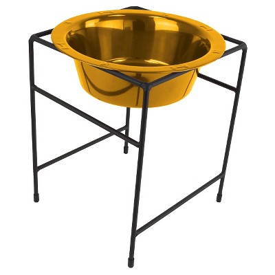 single dog dish stand