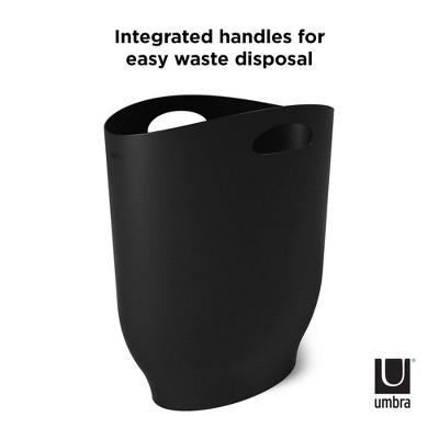 Black Slim Plastic Touchless Kids Trash Can