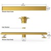 YAWWALK 24" Linear Shower Drain Trim - 3 of 4