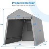 Portable Outdoor Storage Tent, Heavy-Duty Shelter Shed with Roll-Up Doors & Vents, Waterproof Storage for ATV, Motorcycles & Garden Tools - 2 of 4