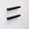 FONTOI 18.11" Floating Shelves, Wall Mounted Shelves for Bathroom, Living Room, Kitchen, Hanging Shelf for Books/Decor, Black, 3.94"*1.18"*18.11" - 4 of 4