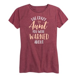 Women's - Instant Message - Crazy Aunt Short Sleeve Graphic T-Shirt - 1 of 4