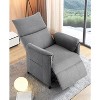 Recliner Chair, PU Leather Reclining Sofa with Lumbar Support,Home Theater Seating with Padded Seat Backrest, Comfy Lounge Chair for Living Room - 2 of 4