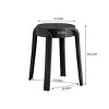 NicBex  6-Pack Plastic Nesting Dining Stools, Bar Stool for Indoor/Outdoor, Portable Seating Chairs for Home/Office/Classroom - 2 of 4