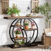 Lantine 47.24" Console able, Industrial 5-Tier Sofa Table Entryway T Table with Storage Shelves for Small Spaces, Hallway, Foyer - 4 of 4