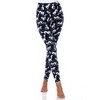 Women's Super Soft Midi-Rise Printed Leggings - One Size Fits Most - White Mark - 2 of 3