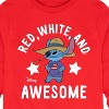 Boys' - Lilo and Stitch - Red White And Awesome Long Sleeve Graphic T-Shirt - 2 of 4