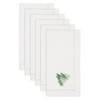 Saro Lifestyle Pine Forest Embroidered Napkin (Set of 6), White, 20"x20" - 3 of 3