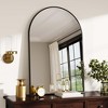 Arch Bathroom Mirror, Wall Mounted Vanity Mirror with Aluminum Alloy Frame, Ideal - 2 of 4