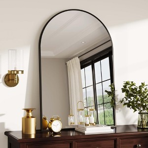 Arch Bathroom Mirror, Wall Mounted Vanity Mirror with Aluminum Alloy Frame, Ideal - 1 of 4